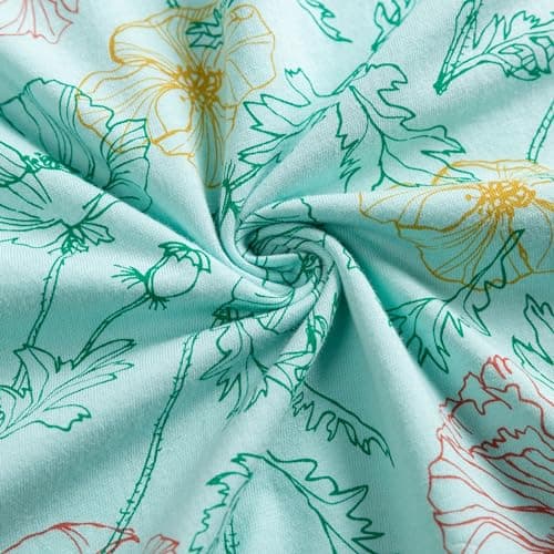 Soft 100% Cotton Women's Nightgowns, Comfortable Short Sleeves