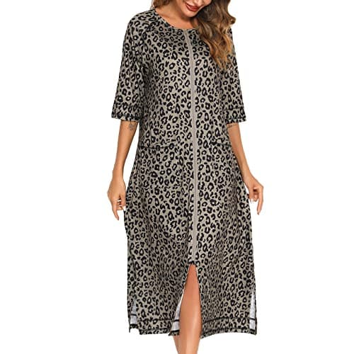 Women's Long Housecoat with Pockets