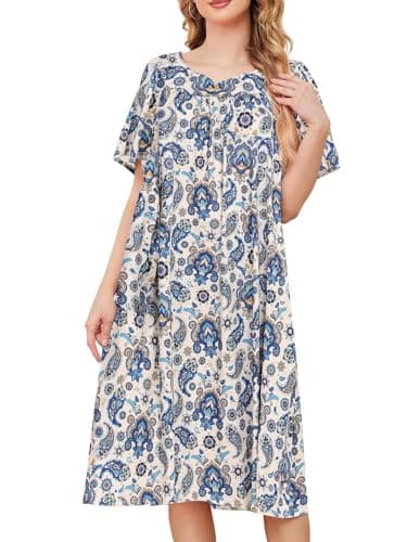 Refined Women's House Dresses with Pockets