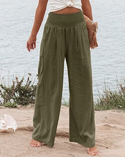 Winioder Women Linen Pants