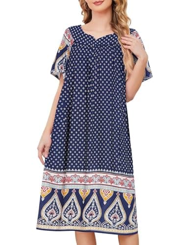 Refined Women's House Dresses with Pockets