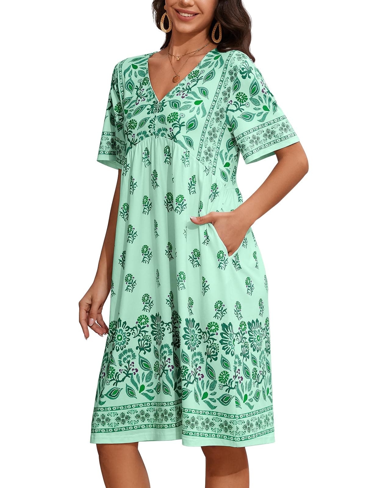 Floral Print Mumu Dress for Women S-3XL